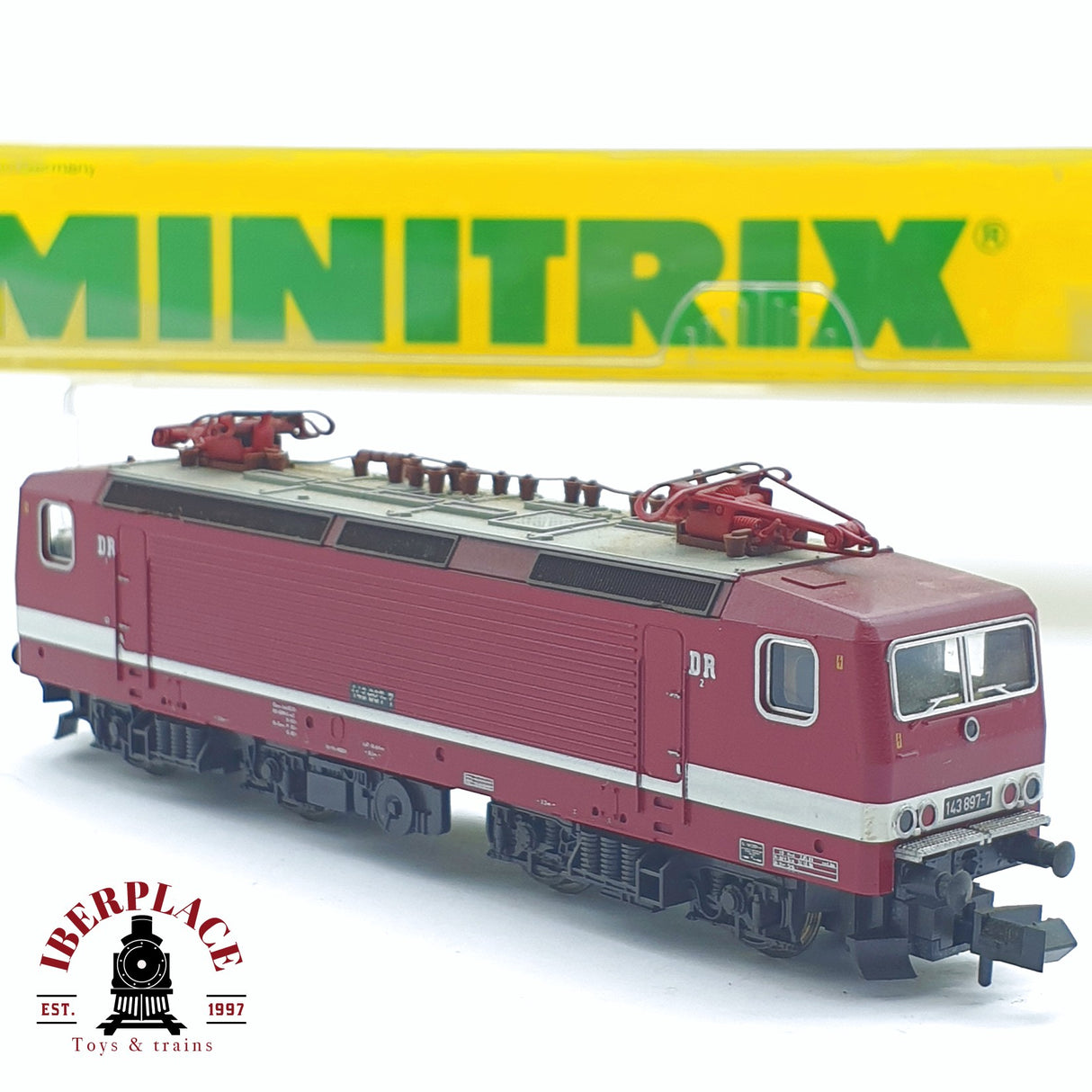 ♻️ 2 mano -  Minitrix 12881 Locomotora BR 143 DR N escala 1:160 TEN03