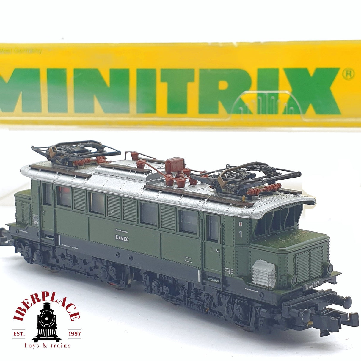 ♻️ 2 mano -  Minitrix Locomotora E44 107 N escala 1:160 TEN03