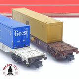 ♻️ 2 mano -  Fleischmann 97 8808 set de contenedores DB/SBB N escala 1:160 TEN03