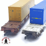 ♻️ 2 mano -  Fleischmann 97 8808 set de contenedores DB/SBB N escala 1:160 TEN03