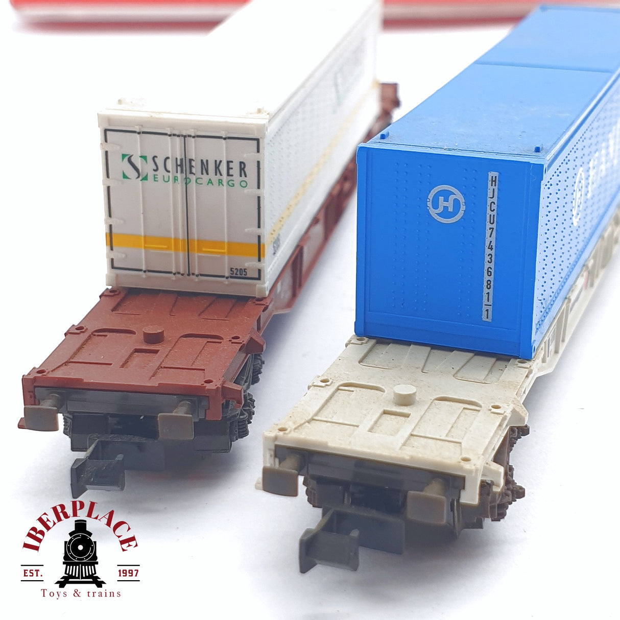 ♻️ 2 mano -  Fleischmann 96 8806 set de contenedores DB/ÖBB N escala 1:160 TEN03