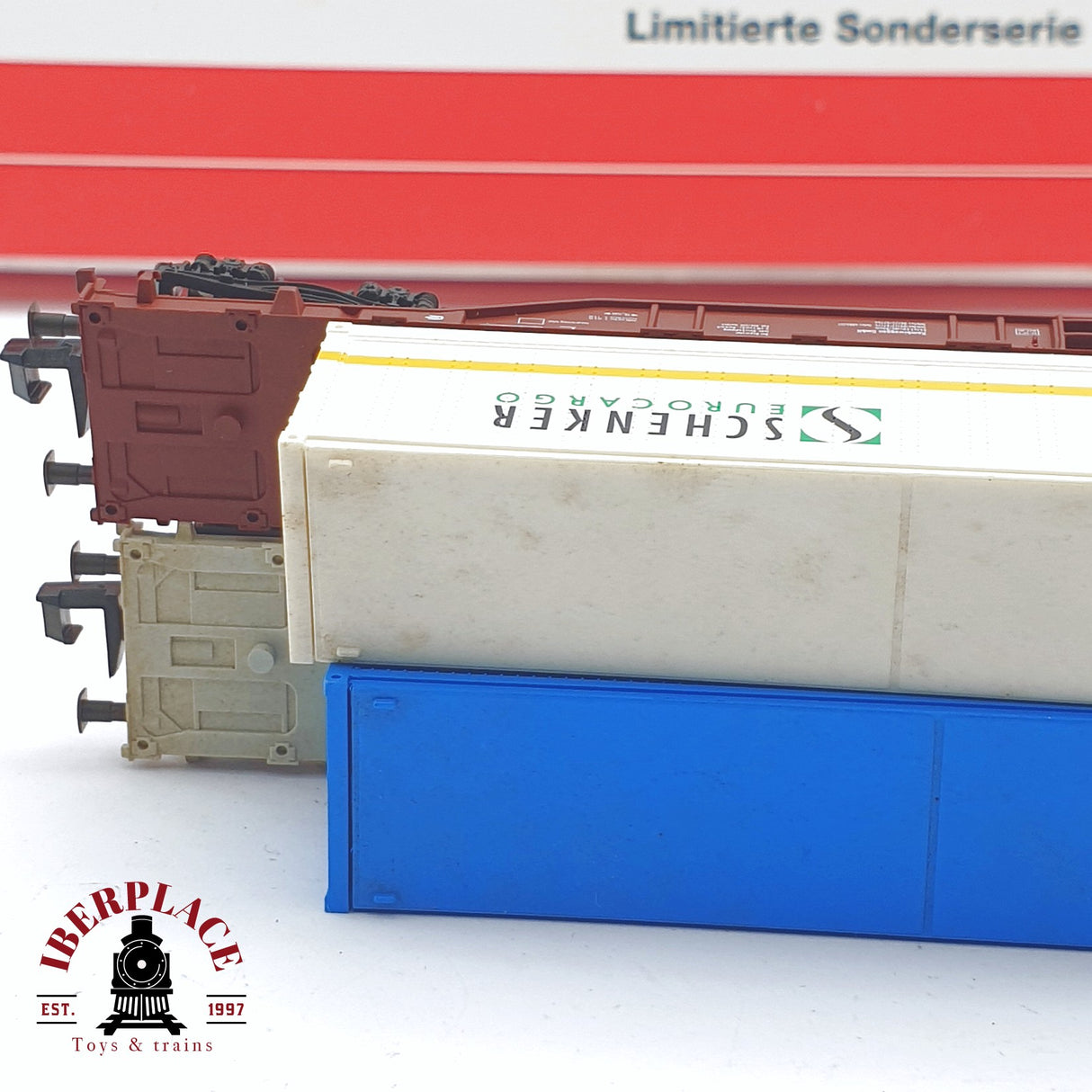 ♻️ 2 mano -  Fleischmann 96 8806 set de contenedores DB/ÖBB N escala 1:160 TEN03