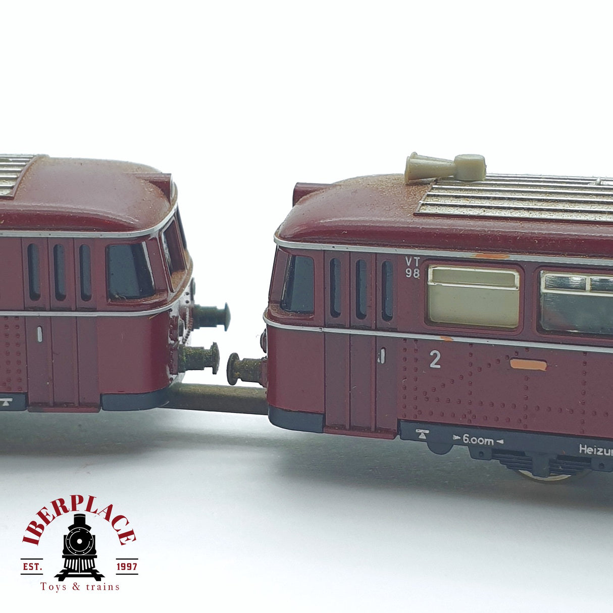 ♻️ 2 mano -  Minitrix 51 2980 00 Ferrobus con remolque DB N escala 1:160 TEN03