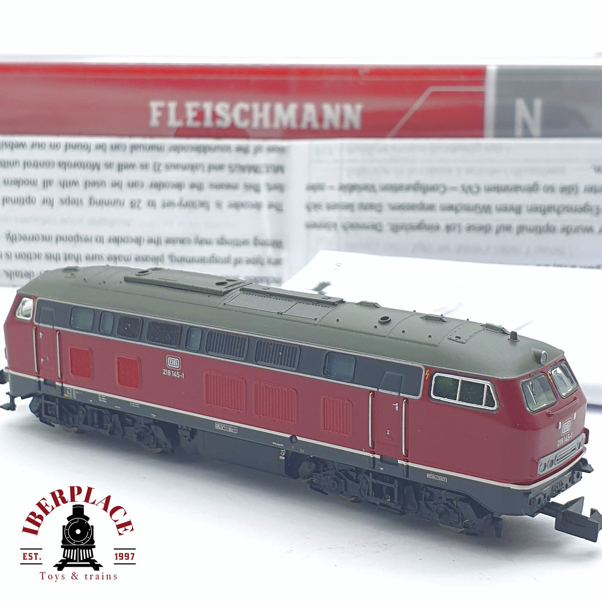 ♻️ 2 mano -  Fleischmann 724301 Locomotora digital BR 218 DB + sonido N escala 1:160 TEN03