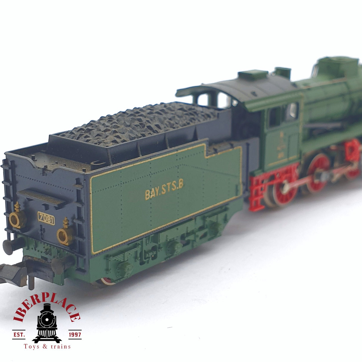 ♻️ 2 mano -  Minitrix 51 2903 00 Locomotora Bay.Sts.B 7081 N escala 1:160 TEN03