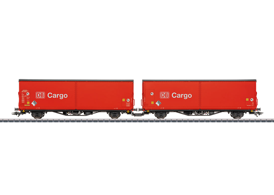 Märklin 48230 · Unidad doble de vagones de paredes deslizantes Hirrs-tt 325