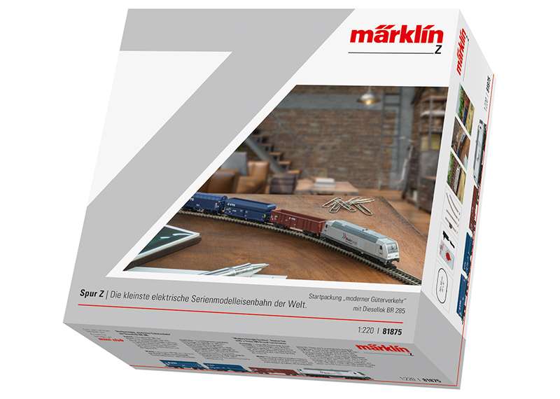 Märklin 81875 – Startpackung BR 285 RheinCargo · moderner Güterverkehr – Z 1:220