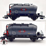 ♻️ 2da mano - 2x Vagones cisterna RENFE Transfesa H0 escala 1:87 A15
