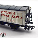 ♻️ 2da mano - DC Electrotren vagon cerrado Pescados Congelados H0 escala 1:87 A15