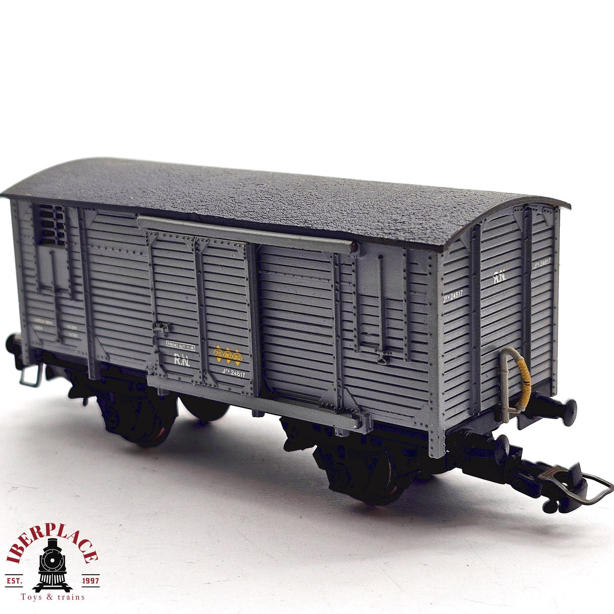 ♻️ 2da mano - DC Electrotren 1855 vagón cerrado con puerta corredera RENFE H0 escala 1:87 A15