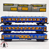 ♻️ 2da mano - DC 3x IBERTREN vagones pasajeros RENFE restaurante clase 2 H0 escala 1:87 A15