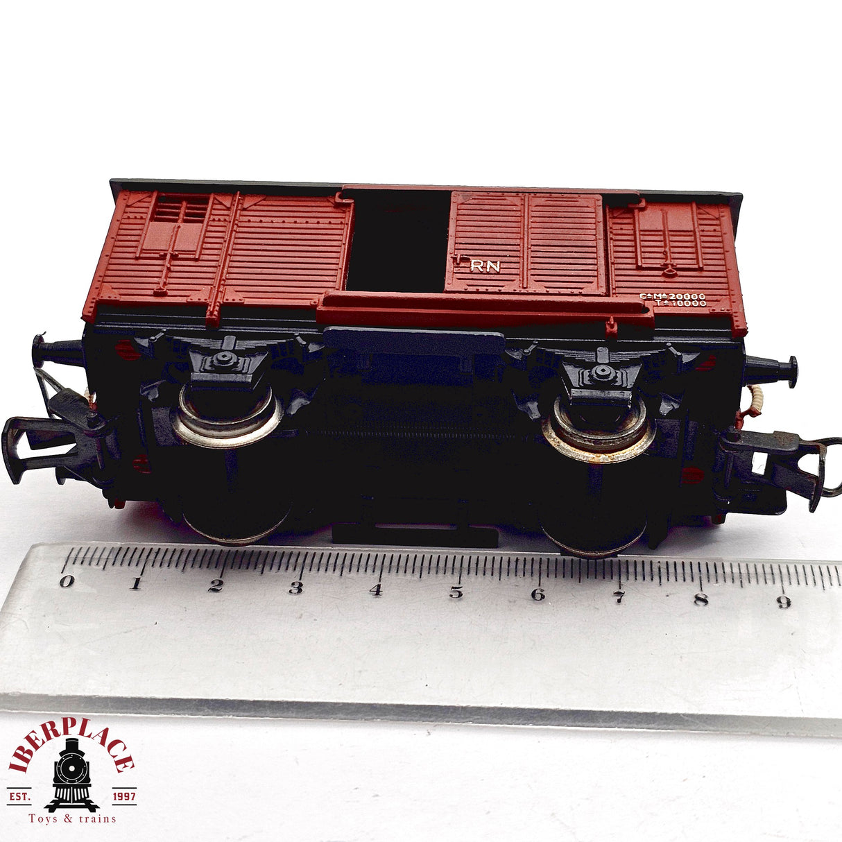 ♻️ 2da mano - DC Ktrain 0703-J vagón cerrado con balconcillo RENFE H0 escala 1:87 A15