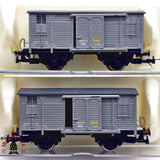 ♻️ 2da mano - DC Electrotren 2x 1860 vagones cerrados con puerta corredera RENFE H0 escala 1:87 A15
