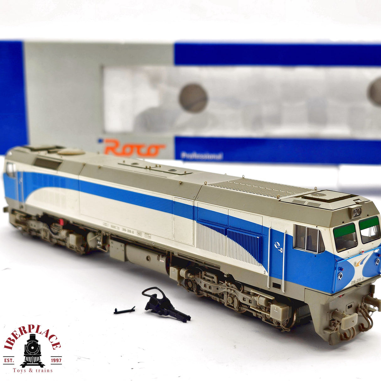 ♻️ 2da mano - DC Roco 63445 Locomotora RENFE 319 316.6 H0 escala 1:87 A15