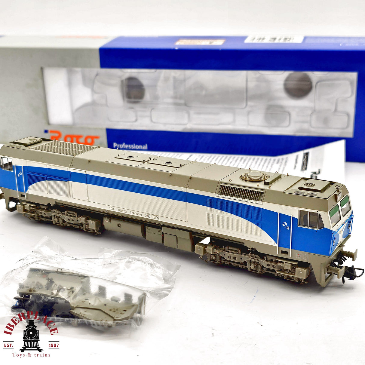 ♻️ 2da mano - DC Roco 63445B Locomotora RENFE 319 316.6 H0 escala 1:87 A15