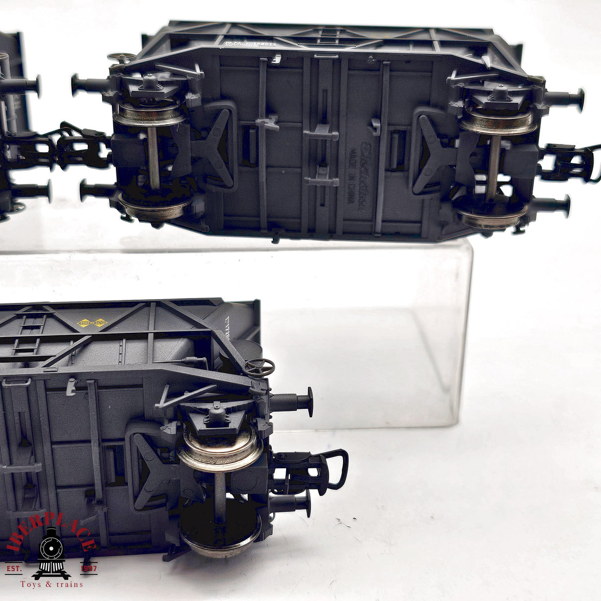 ♻️ 2da mano - Electrotren 0917K conjunto de 3 vagones tolva envejecidos RENFE Ep III H0 escala 1:87 A15