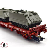 ♻️ 2da mano - Electrotren 5142 vagon plataforma vehículos militares H0 escala 1:87 A15