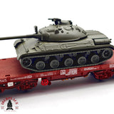 ♻️ 2da mano - DC Electrotren 5141 vagón plataforma con tanque militar H0 escala 1:87 A15