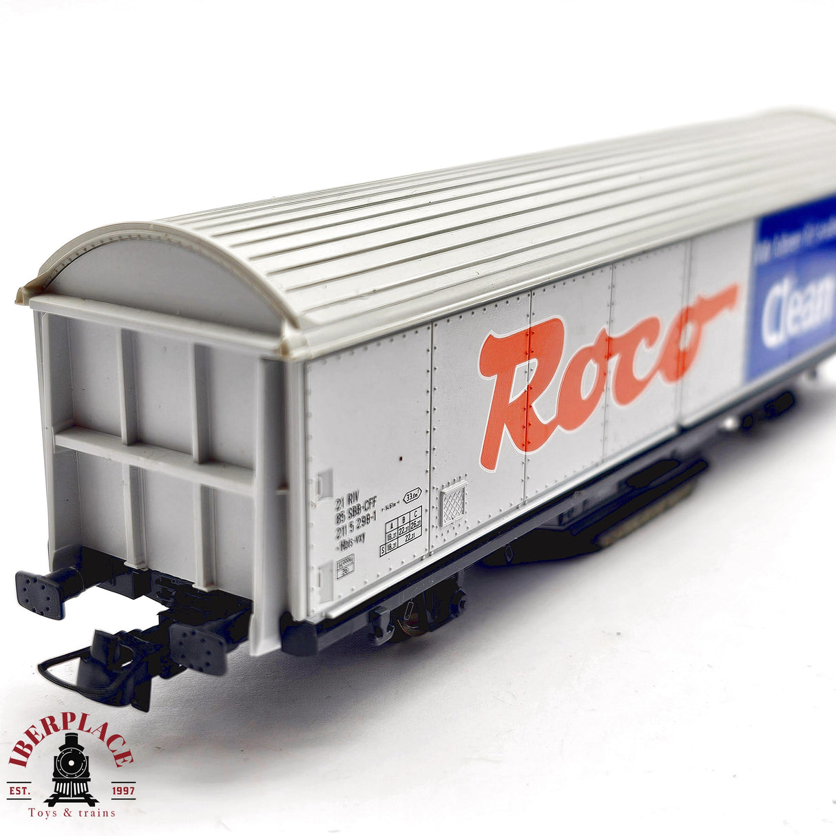 ♻️ 2da mano - DC Roco 46400 vagón limpia vías SBB CFF H0 escala 1:87 A15