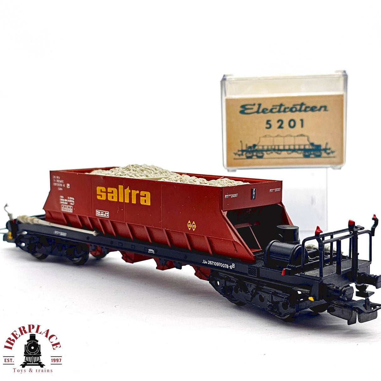 ♻️ 2da mano - DC Electrotren 5201 vagón Tolva Saltra RENFE 097 H0 escala 1:87 A15