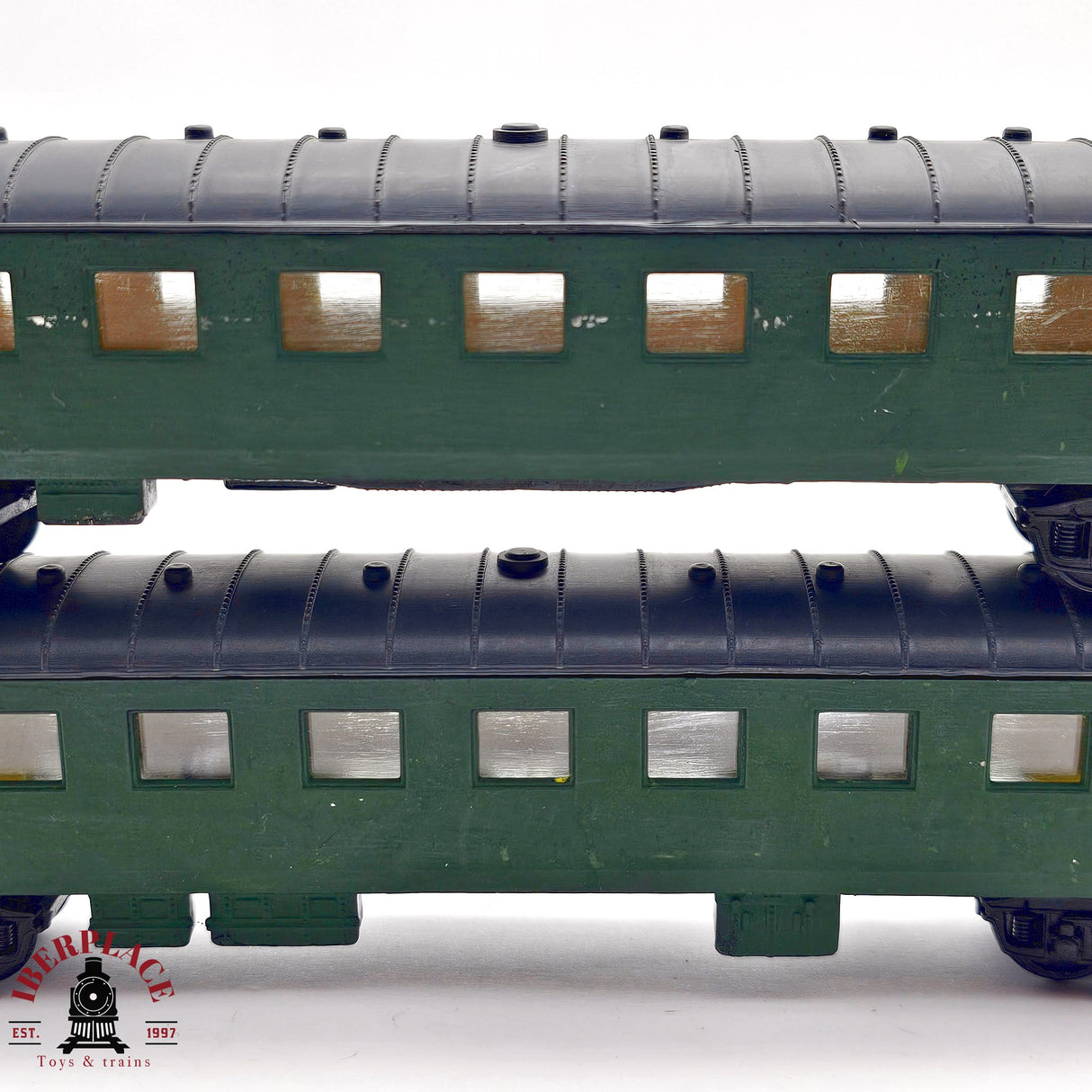 ♻️ 2da mano - DC 2x Paya vagones pasajeros pintados H0 escala 1:87 A15