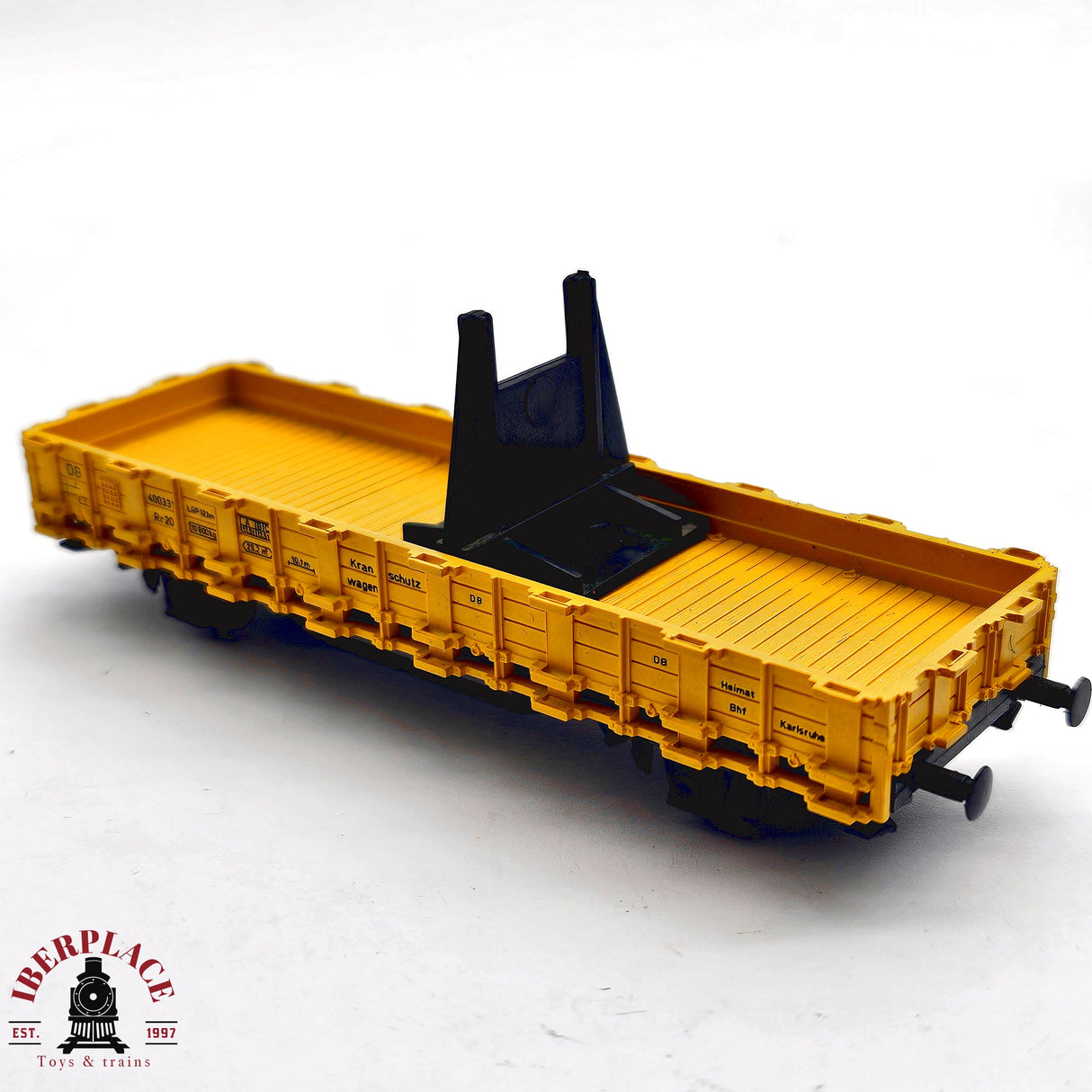 ♻️ 2da mano - DC Roco 46330 vagón mercancias vagón grúa H0 escala 1:87 A15