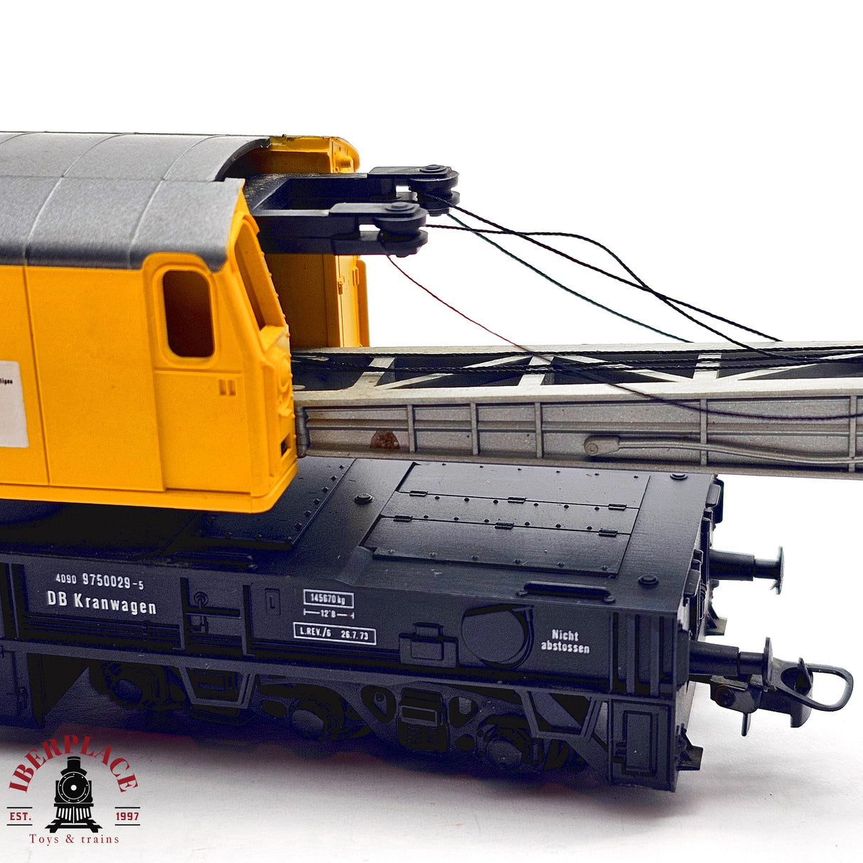 ♻️ 2da mano - DC Roco 46330 vagón mercancias vagón grúa H0 escala 1:87 A15