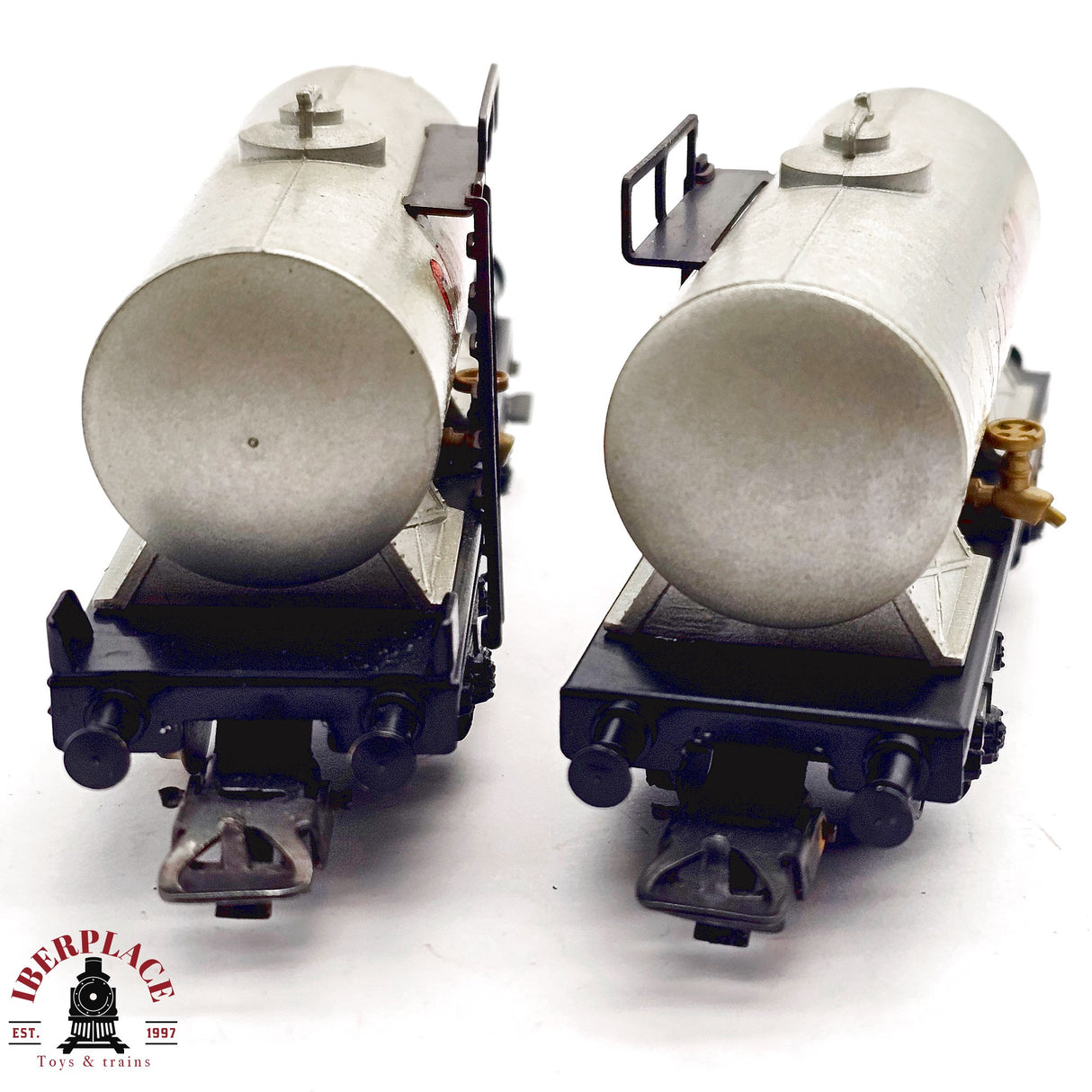 ♻️ 2da mano - DC 2x Electrotren vagones cisterna Campsa RENFE H0 escala 1:87 A15