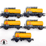♻️ 2da mano - DC 5x Roco vagones cisterna Shell SJ  H0 escala 1:87 A15