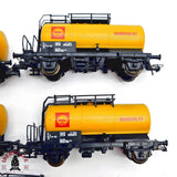 ♻️ 2da mano - DC 5x Roco vagones cisterna Shell SJ  H0 escala 1:87 A15