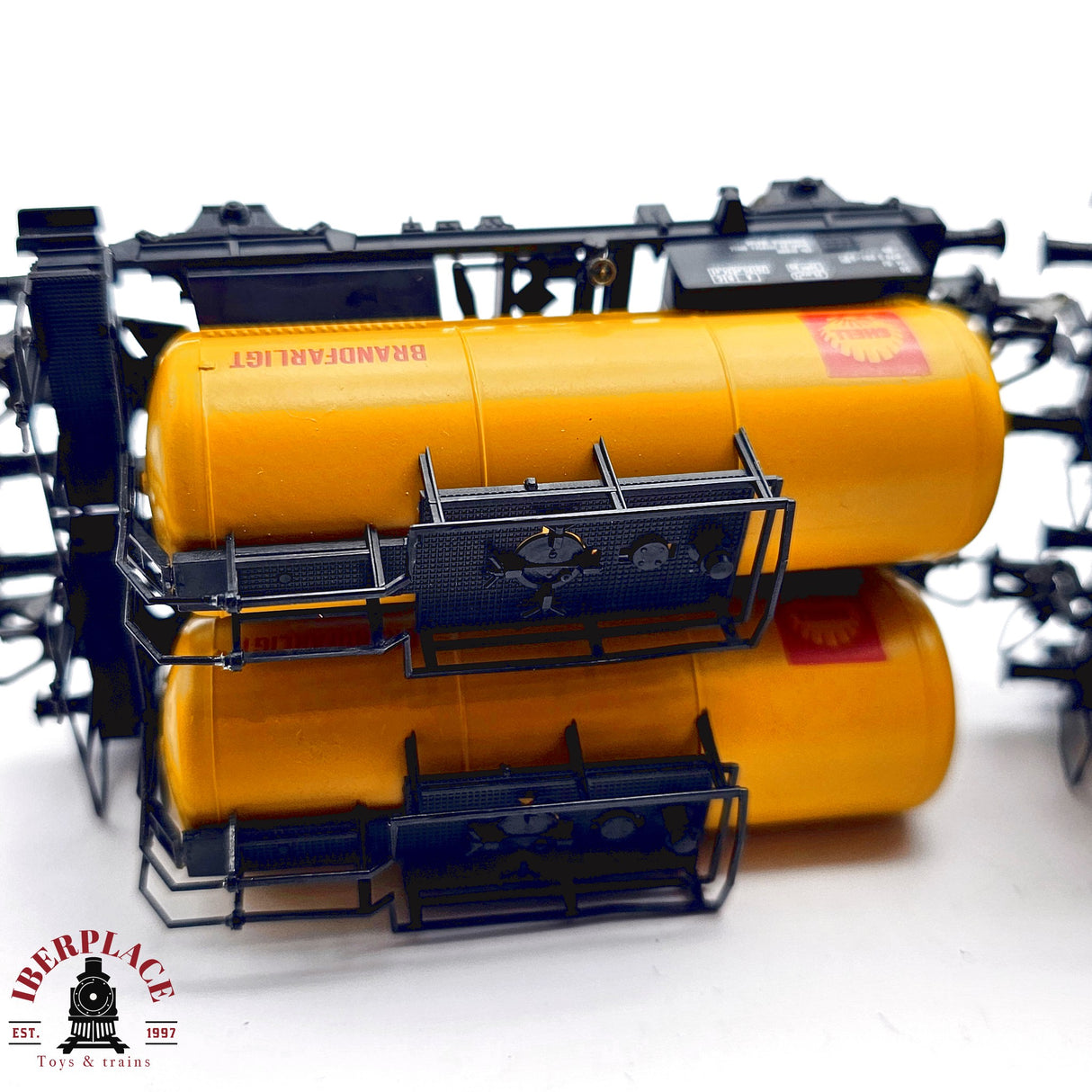 ♻️ 2da mano - DC 5x Roco vagones cisterna Shell SJ  H0 escala 1:87 A15