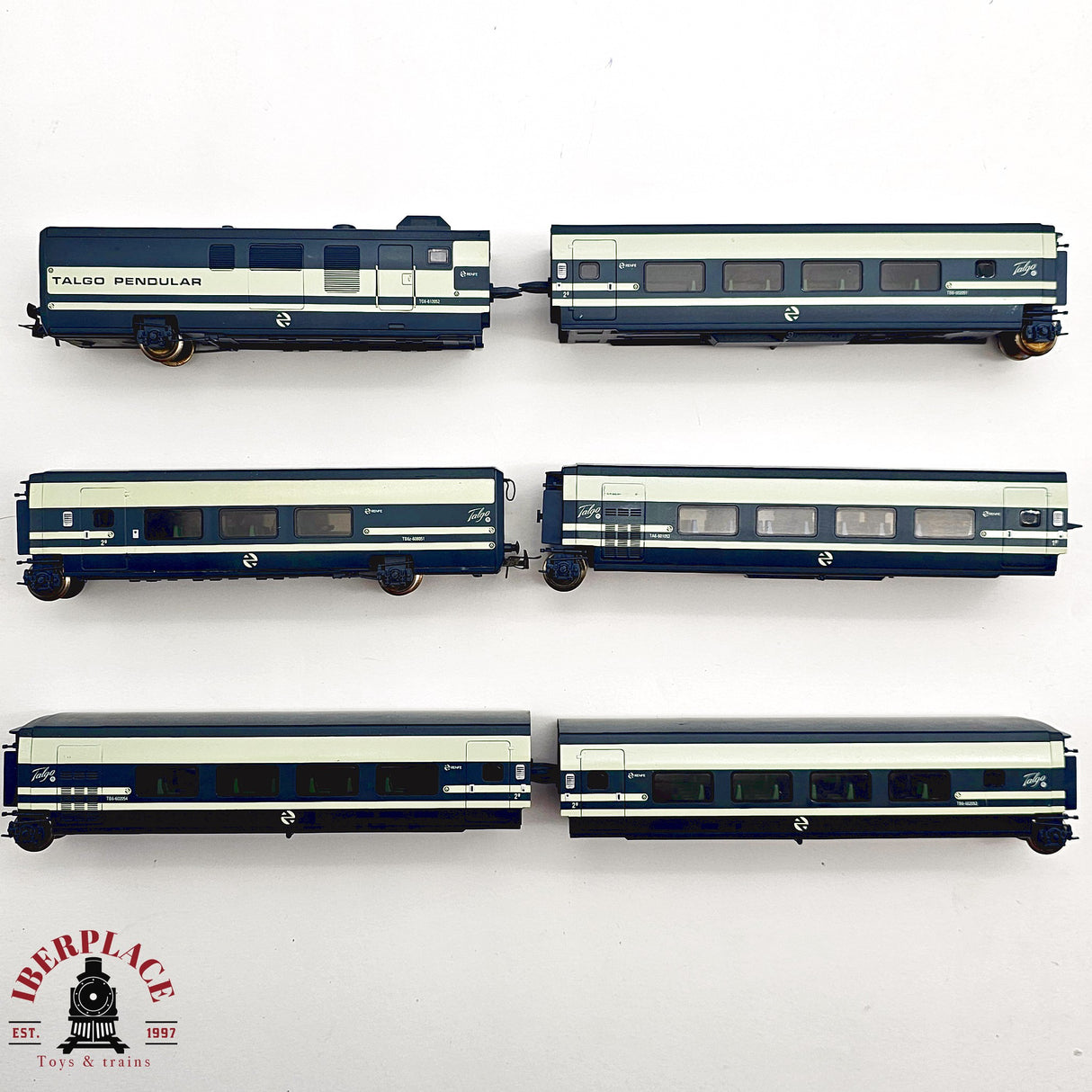 ♻️ 2da mano - DC 6x Electrotren vagones complementarios Talgo pendular RENFE H0 escala 1:87 A15