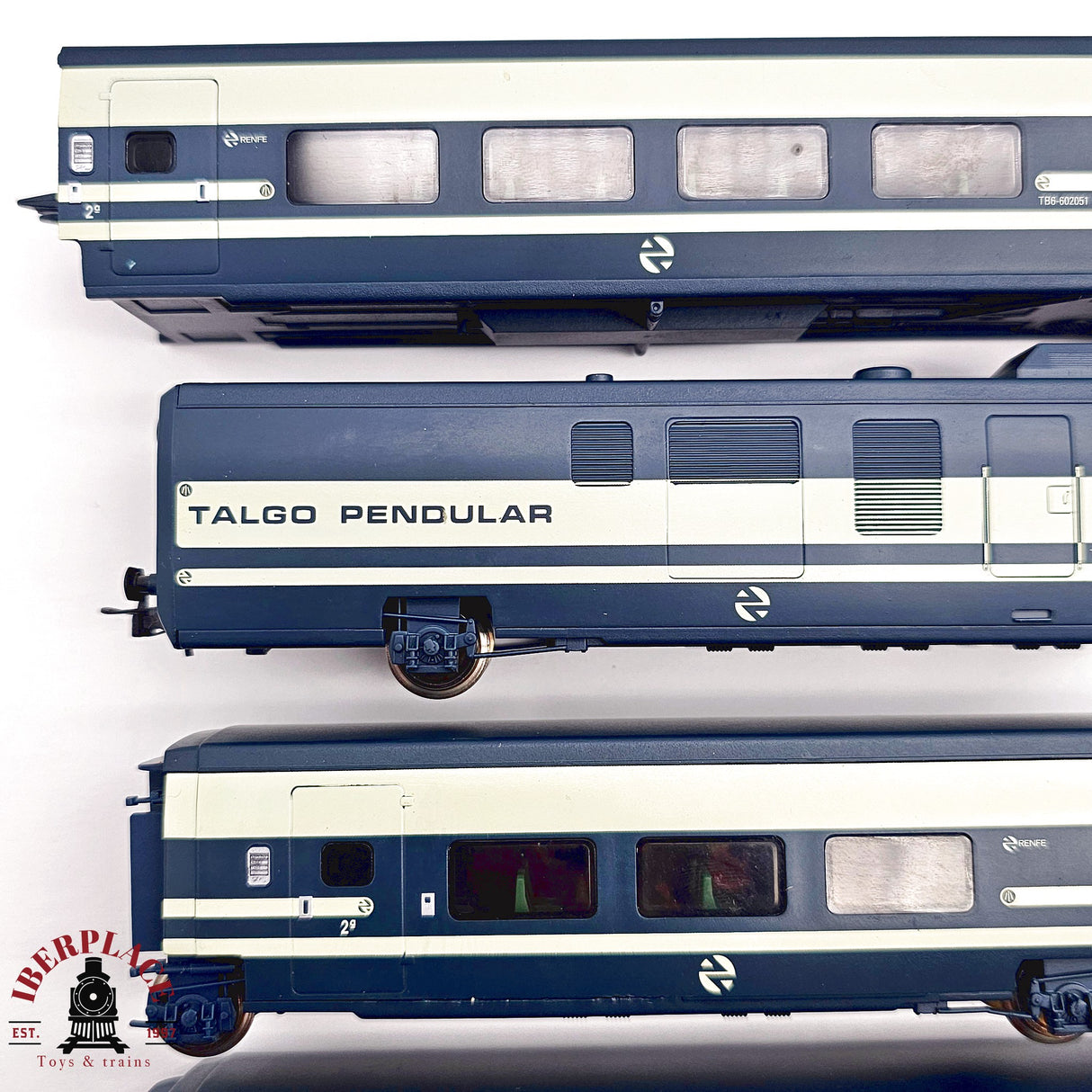 ♻️ 2da mano - DC 6x Electrotren vagones complementarios Talgo pendular RENFE H0 escala 1:87 A15