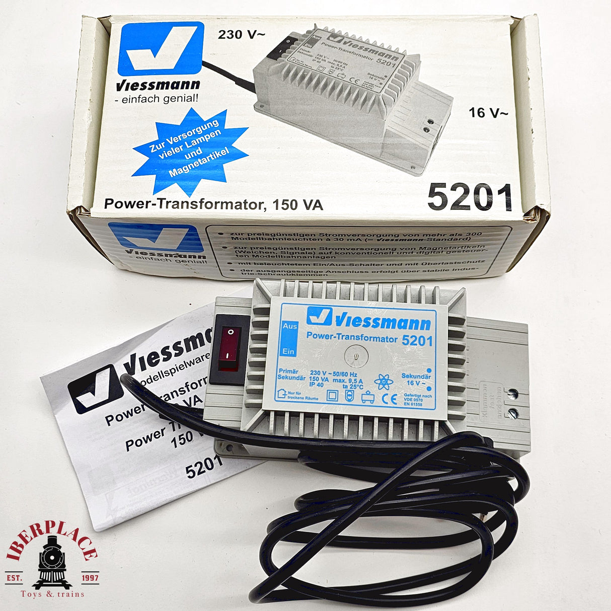 ♻️ 2da mano - Viessmannn 5201 Power Transformador 150VA H0 escala 1:87 A15