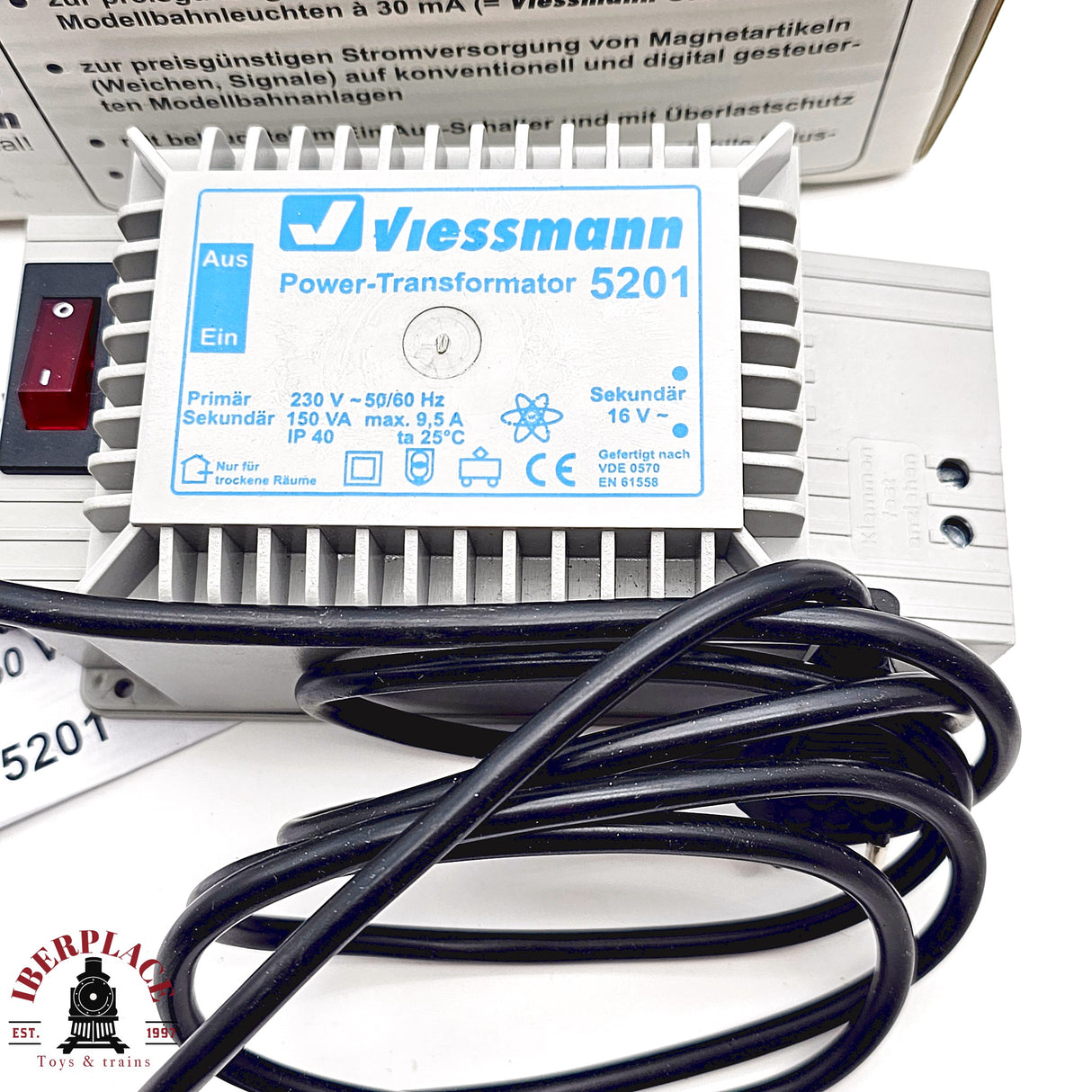 ♻️ 2da mano - Viessmannn 5201 Power Transformador 150VA H0 escala 1:87 A15