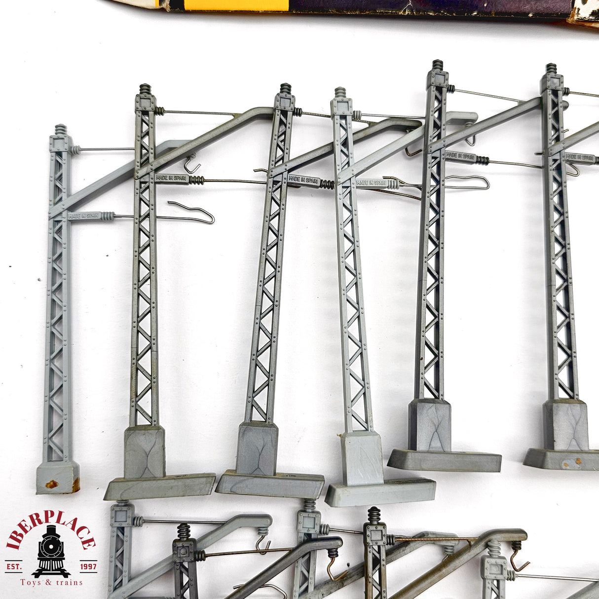 ♻️ 2da mano - 55x Electrotren 250 Postes para catenaria estado mixto H0 escala 1:87 A15