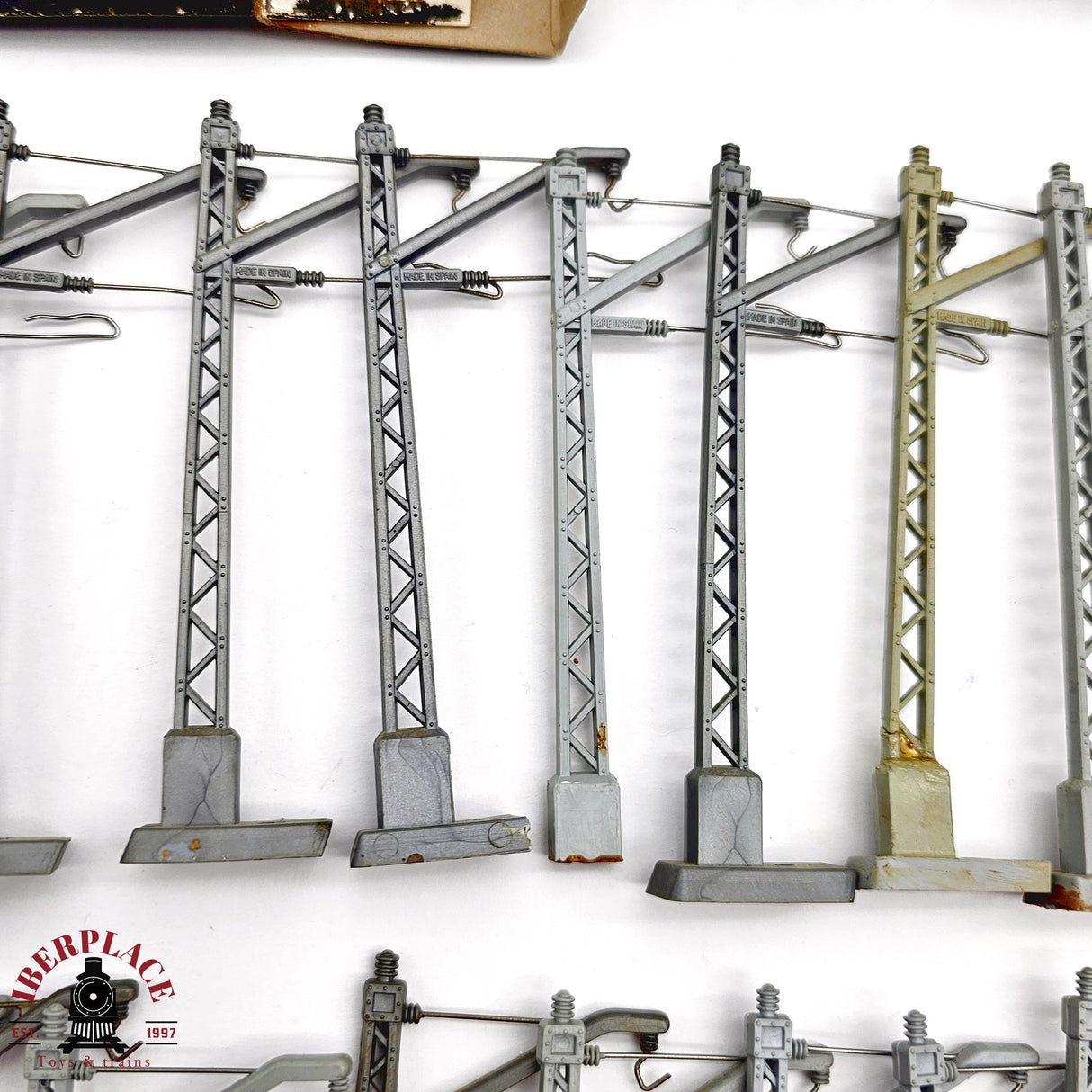 ♻️ 2da mano - 55x Electrotren 250 Postes para catenaria estado mixto H0 escala 1:87 A15