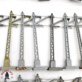 ♻️ 2da mano - 55x Electrotren 250 Postes para catenaria estado mixto H0 escala 1:87 A15