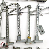 ♻️ 2da mano - 55x Electrotren 250 Postes para catenaria estado mixto H0 escala 1:87 A15
