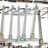 ♻️ 2da mano - 55x Electrotren 250 Postes para catenaria estado mixto H0 escala 1:87 A15