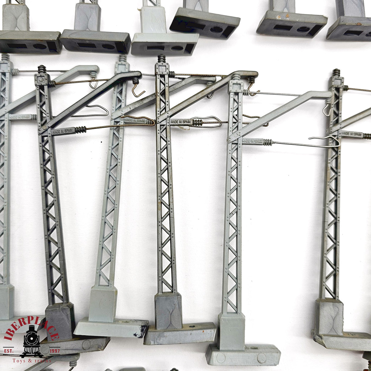 ♻️ 2da mano - 55x Electrotren 250 Postes para catenaria estado mixto H0 escala 1:87 A15
