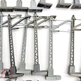 ♻️ 2da mano - 55x Electrotren 250 Postes para catenaria estado mixto H0 escala 1:87 A15