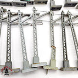 ♻️ 2da mano - 55x Electrotren 250 Postes para catenaria estado mixto H0 escala 1:87 A15