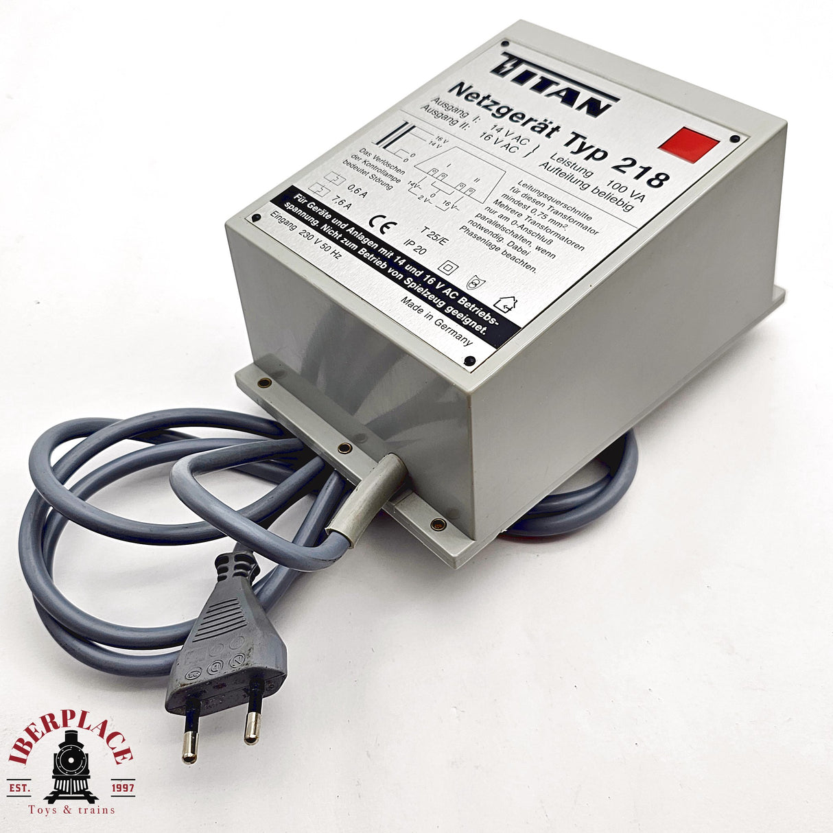 ♻️ 2da mano - Titan Transformador Typ 218 100VA H0 escala 1:87 A15