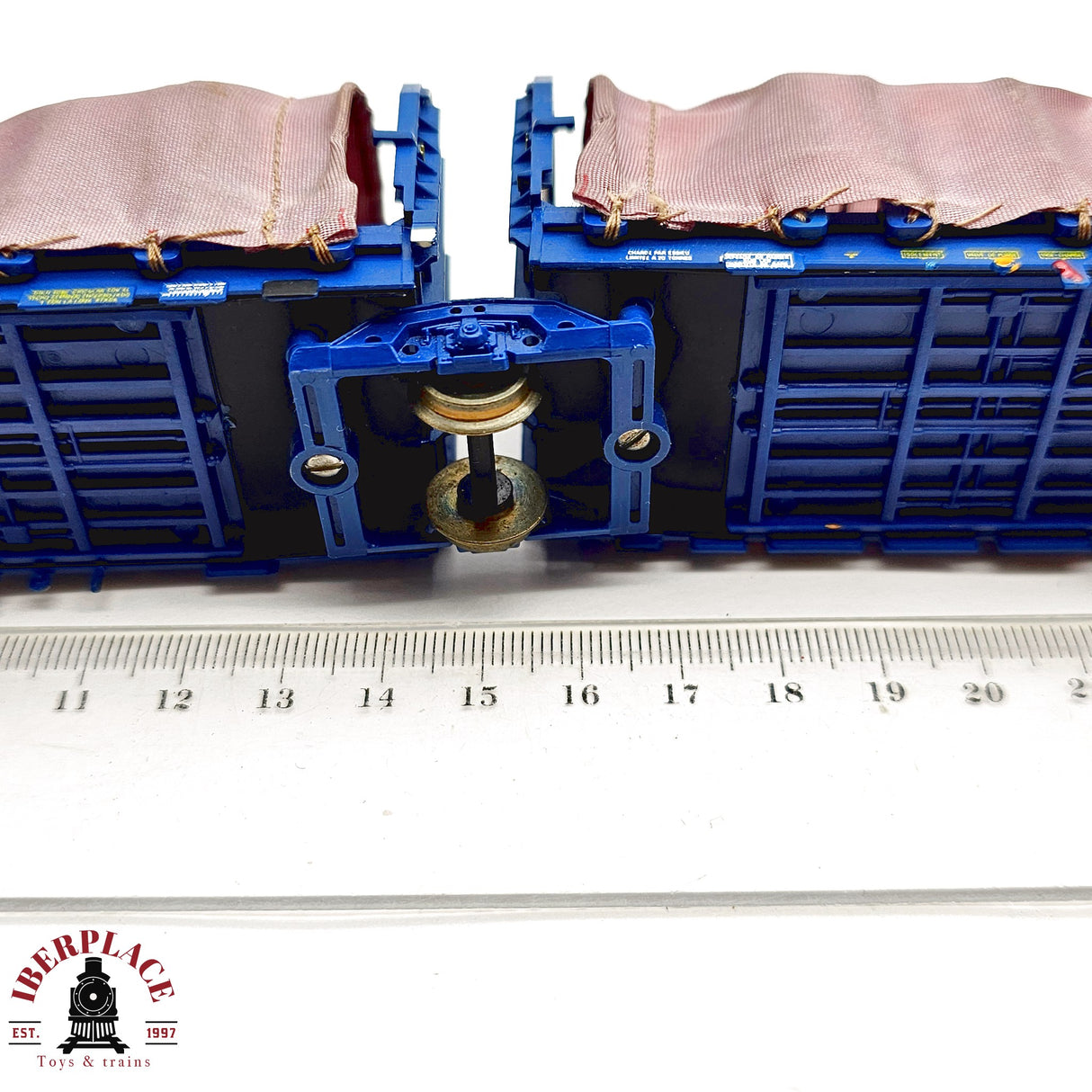 ♻️ 2da mano - DC  Electrotren vagon de lona Transfesa H0 escala 1:87 A15