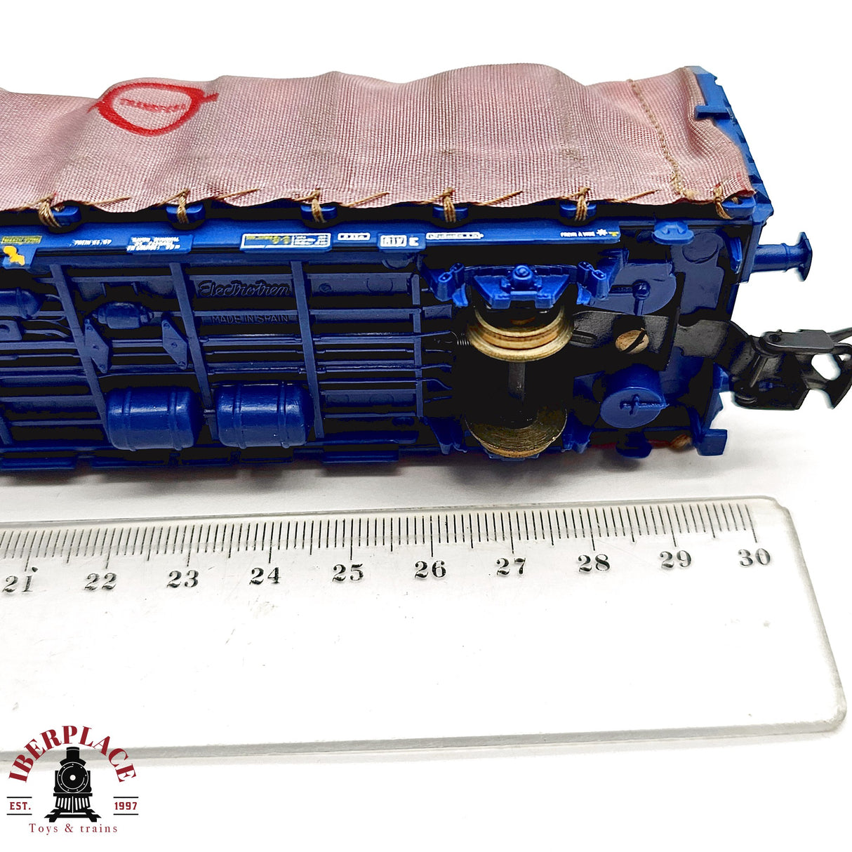 ♻️ 2da mano - DC  Electrotren vagon de lona Transfesa H0 escala 1:87 A15