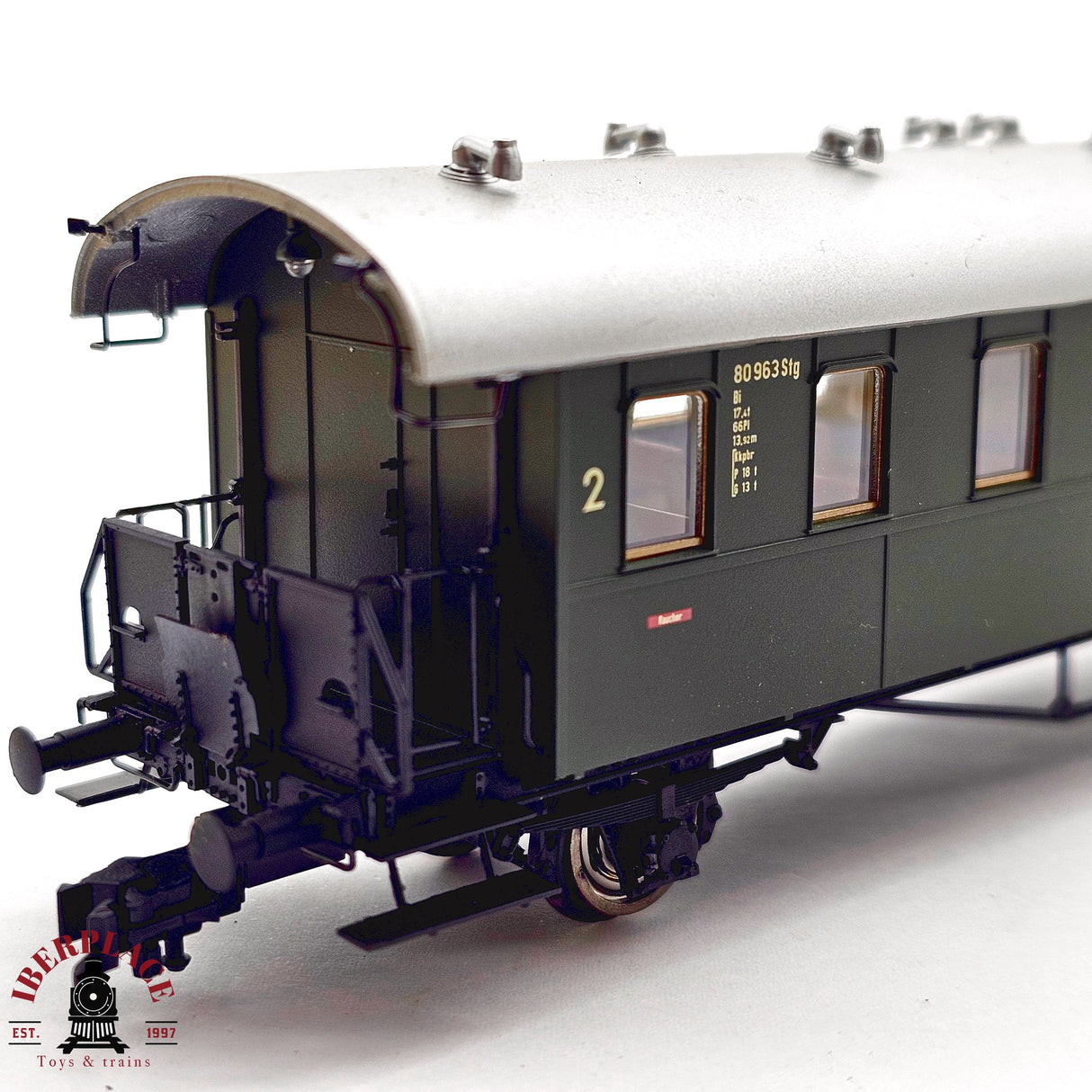 ♻️ 2da mano -  DC Brawa 45758 vagón pasajeros Cid 21 DB Ep III H0 escala 1:87 E13