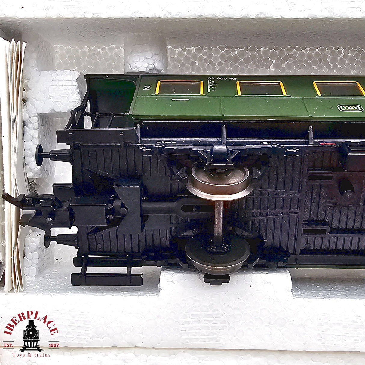 ♻️ 2da mano -  DC 2x Roco 44822 vagones pasajeros DB clase 2 H0 escala 1:87 E13