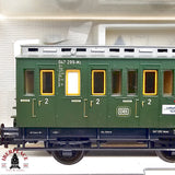 ♻️ 2da mano -  DC 2x Fleischmann vagones pasajeros DB clase 2 H0 escala 1:87 E13