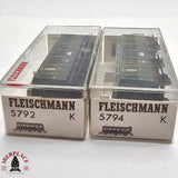 ♻️ 2da mano -  DC 2x Fleischmann vagones pasajeros DB clase 2 H0 escala 1:87 E13